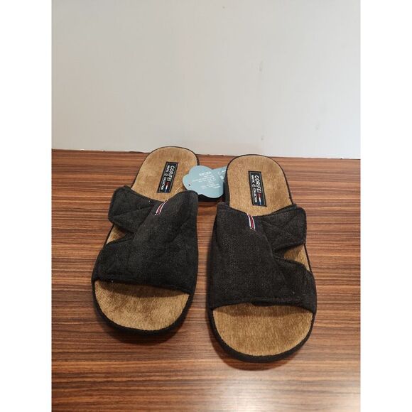 Shoes - CORIFEI Men's Adjustable Wrap House Slide Slippers with‎ Arch Support, Slip-on